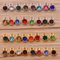 20pcs 69mm 16 color colorful crystal charms cz rhinestone birthdaystone charm pendant for birthday jewelry making wholesale