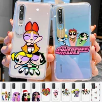 bandai cute cartoon powerpuff girls phone case for samsung s20 ultra s30 for redmi 8 for xiaomi note10 for huawei y6 y5 cover