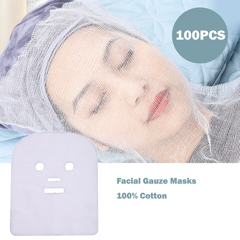 

100Pcs Facial Gauze Masks Face Slimming Remove Eye Pouch Skin Care Mask Beauty