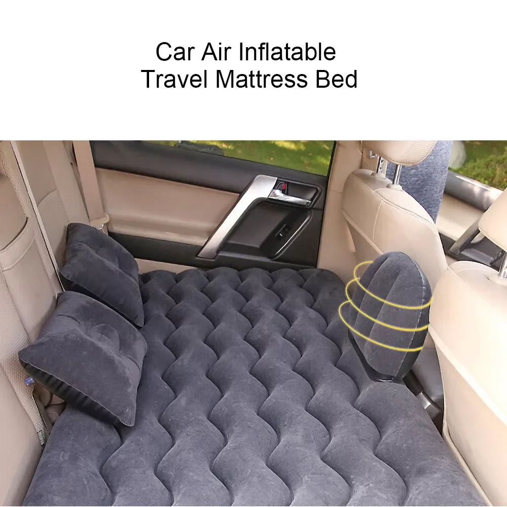 

130*27*33Cm Inflatable Car Bed Mattress Camping Outdoor Back Seat Durable Auto Cushion For Car Travel Air Bed Car Accessories