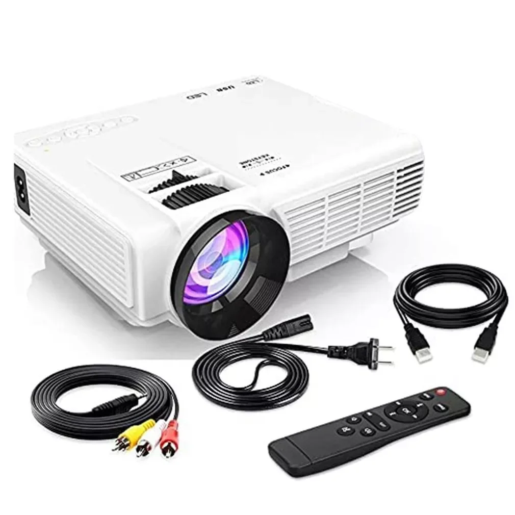 

Mini Projector Sets Outdoor Movie Projector With Projector Screen Full HD 1080P Projector Supported Compatible With TV Stick