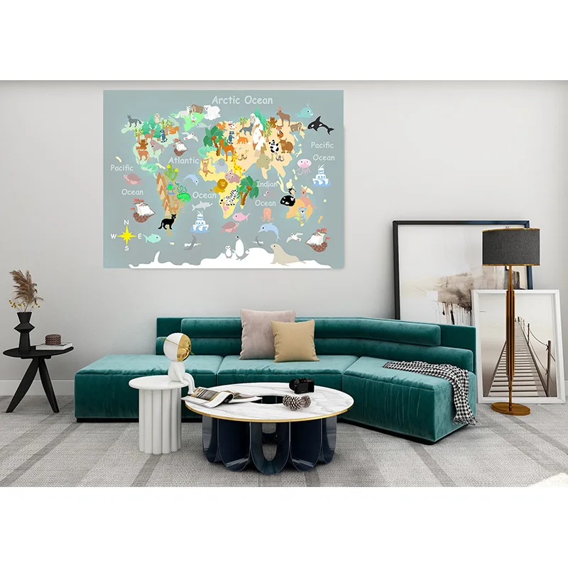 

Виниловый фон для фотосъемки реквизит физическая карта мира винтажный настенный плакат украшение для дома и школы детский фон