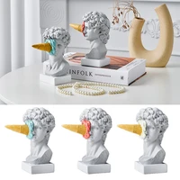 gifts office bookshelf ice cream david sculpture ornaments statue tabletop figurines resin figurines figure sculpture