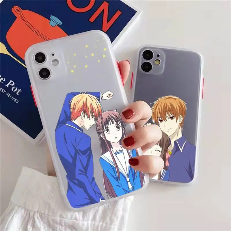 

Fruits Basket Japan anime Phone Case matte transparent For iphone 7 8 11 12 13 plus mini x xs xr pro max cover