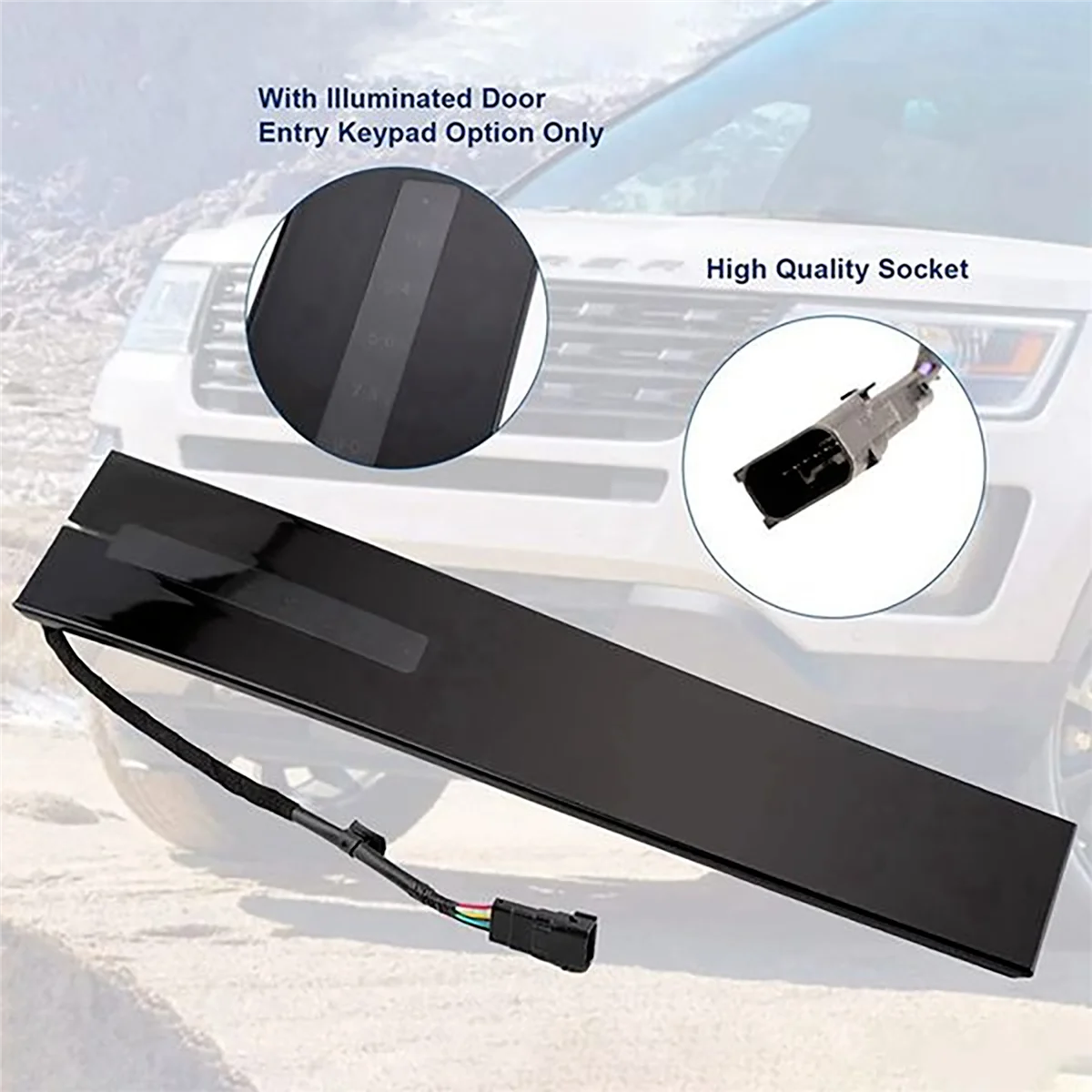 Автомобильная передняя левая молдинговая накладка на стойку B с заменой