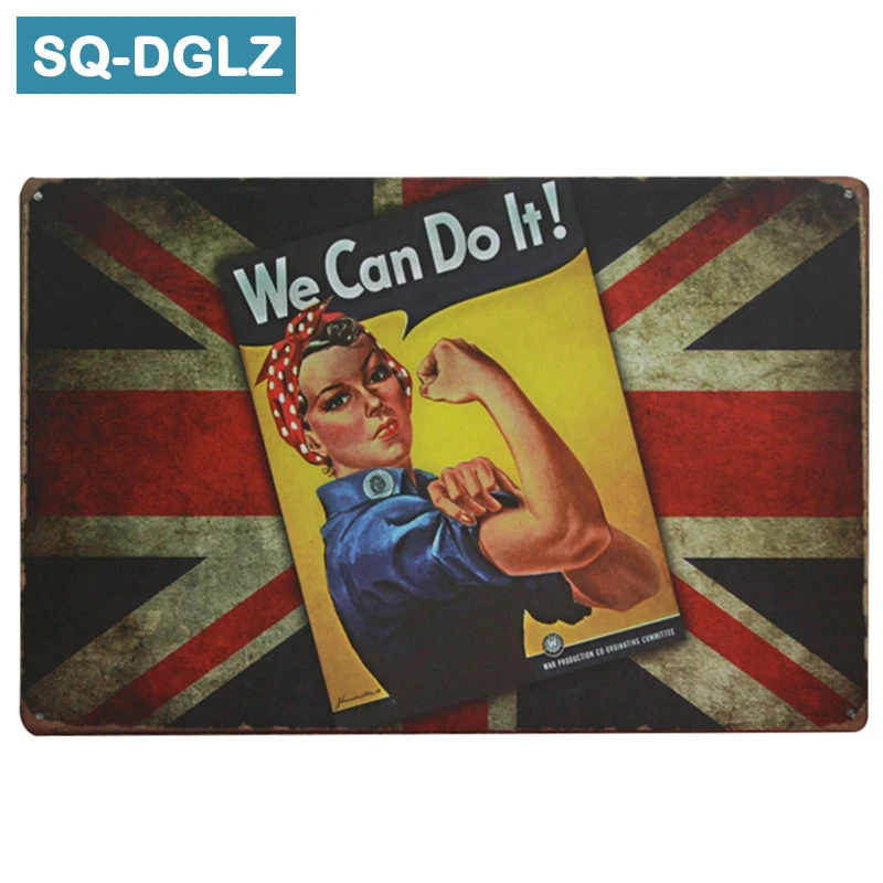 

Хит продаж, Англия, мы можем сделать это, металлический знак в ретро стиле, винтажные металлические поделки, домашний Декор, живопись, таблички, художественный постер, живопись