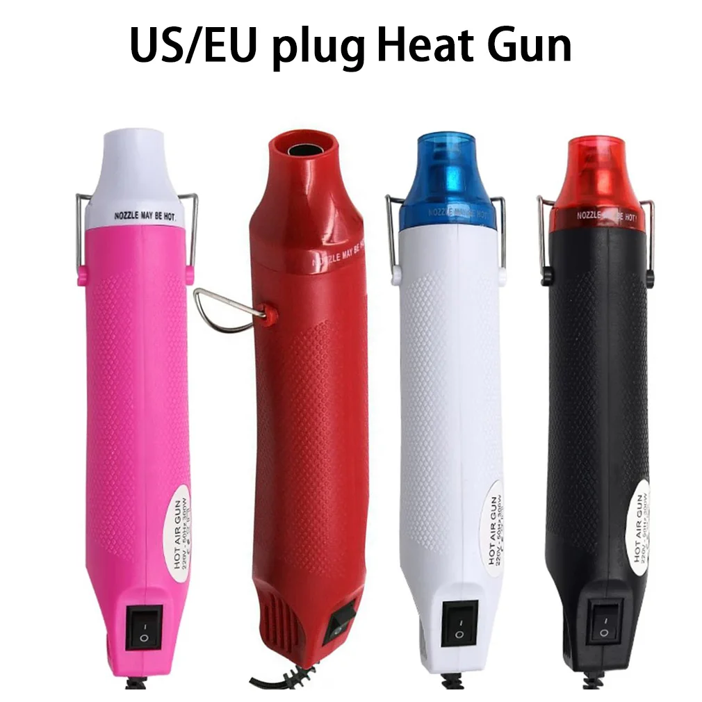 

DIY Heat Gun Electric Hot Air Tool Portable Soft Ceramic Shrinking Heat Tool Multifunctional Handheld Heat Gun Tool EU/US Plug