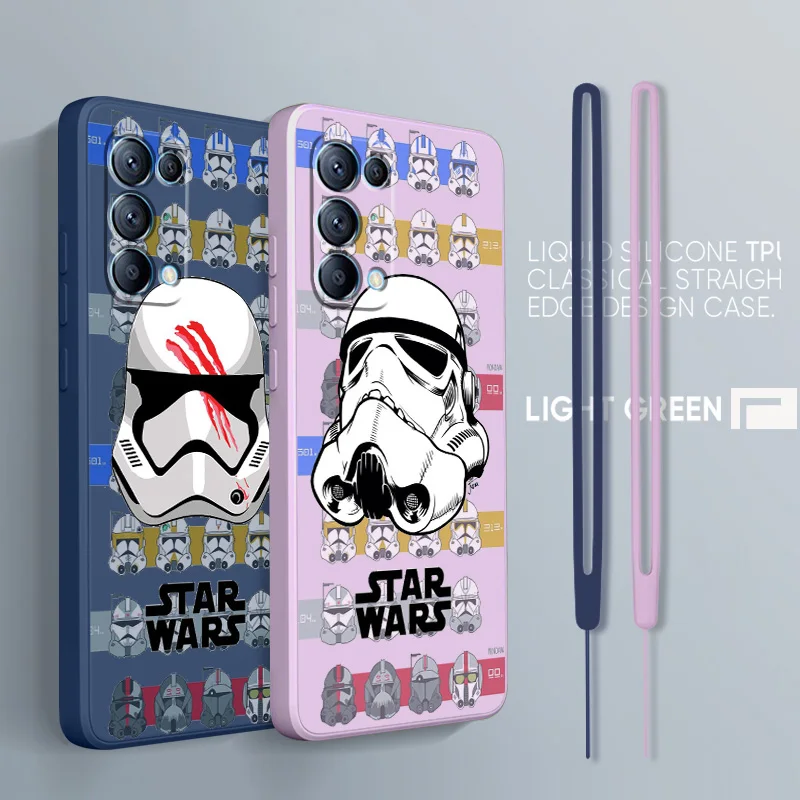 

Disney S-Star Warsrgvr For OPPO Find A96 A76 X5 Pro X3 Pro X2 Neo 7Z 6 5 4Z Lite Pro 4G 5G Liquid Rope Phone Case