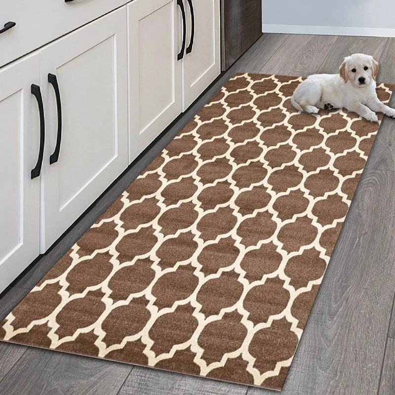 

Anti-Slip Kitchen Carpet Geometric Patterns Printed Entrance Doormat Floor Mats Carpets for Living Room Bathroom Mat Rugs
