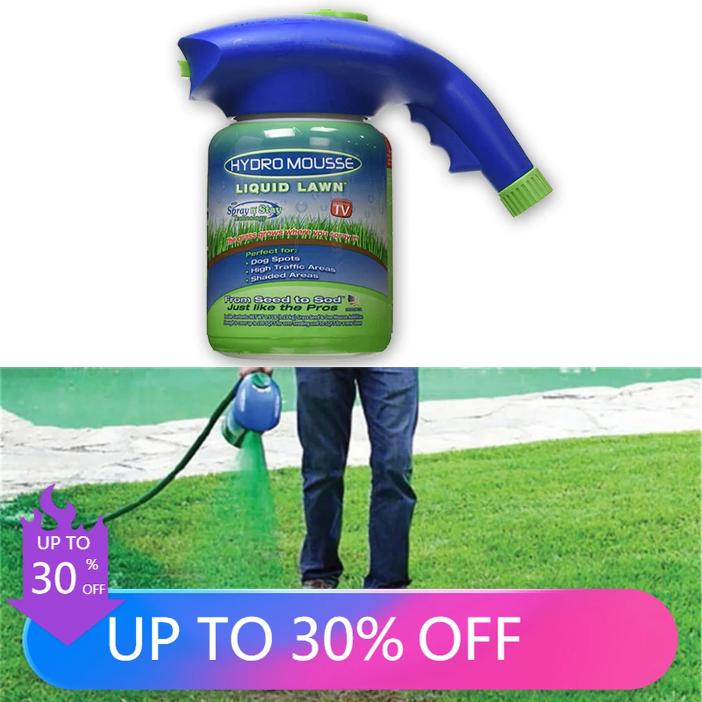

Seed Sprayer Home Garden Park Lawn Hydro Mousse Household Seeding System Liquid Spray Device For Lawn Seed Care Garden Tools des