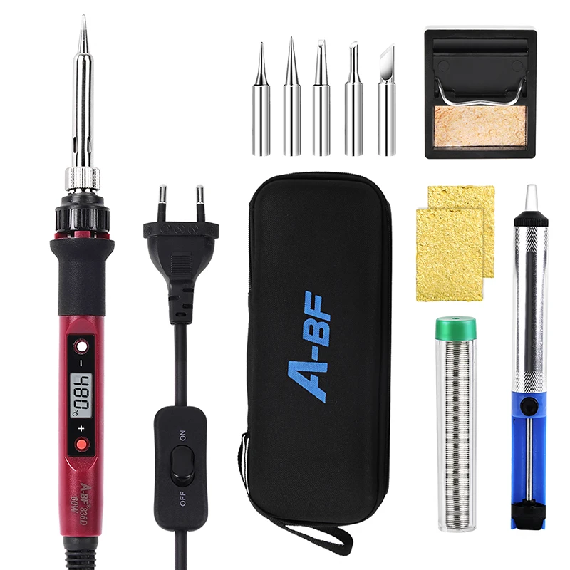 

Электрический паяльник с цифровым дисплеем, 220 В/110 В