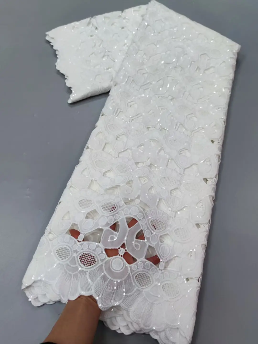 Африканские кружевные ткани 2022 высококачественное шнуровое кружево с блестками