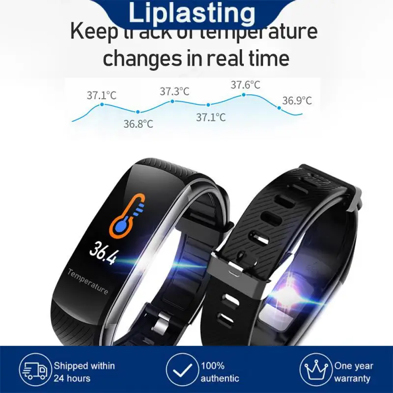 

Прочный браслет для мониторинга сна, термометр, умный Браслет, Водонепроницаемый компактный Ip67 смарт-браслет для бега, портативный C6t