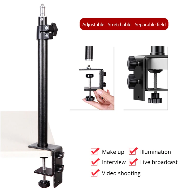 

Scissor Arm Stand Microphone Stand Cantilever Bracket Universal Shock Mount Mic Holder