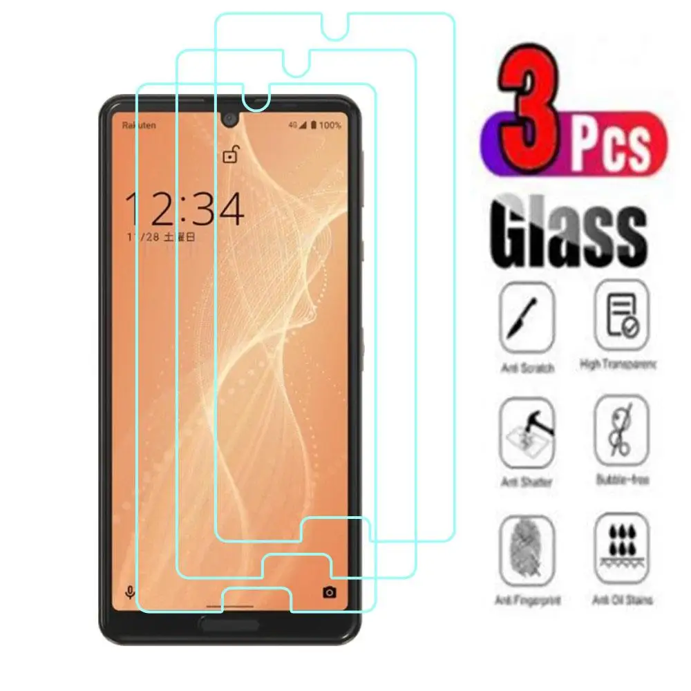 

3 шт. 9H защитное закаленное стекло для Sharp Aquos sense4 lite на стекло Aquos sense4 базовая защита экрана Защитная пленка