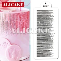 cake stencil dotted line shape pattern cake decorating plastic lace cake boder stencils template diy drawing mold tool bakeware