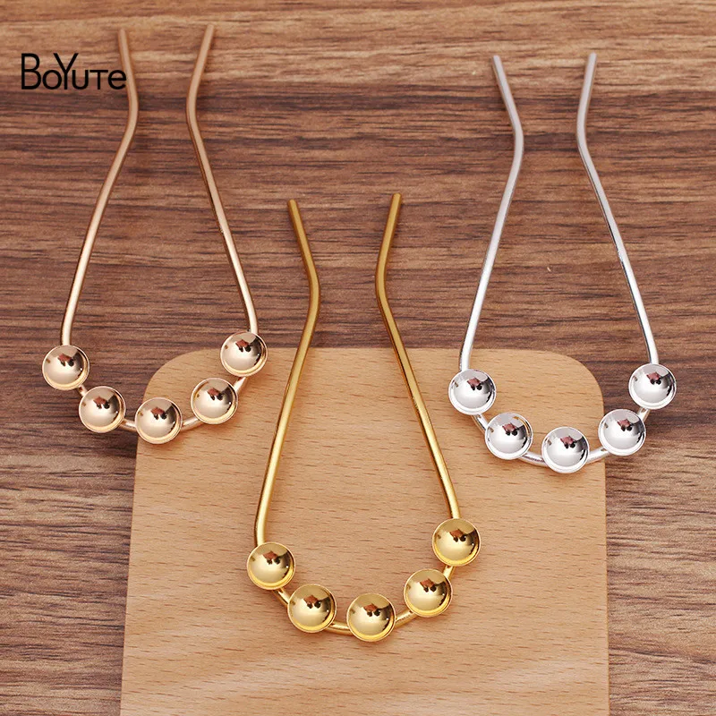 

Металлическая железная вилка для волос BoYuTe (10 шт./лот) 107*44 мм, Сварочная подставка 10 мм, аксессуары для волос «сделай сам», материалы для ручн...