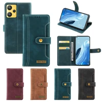 wallet case for oppo realme 9 pro plus 9pro case leather card holder shockproof magnet flip cover