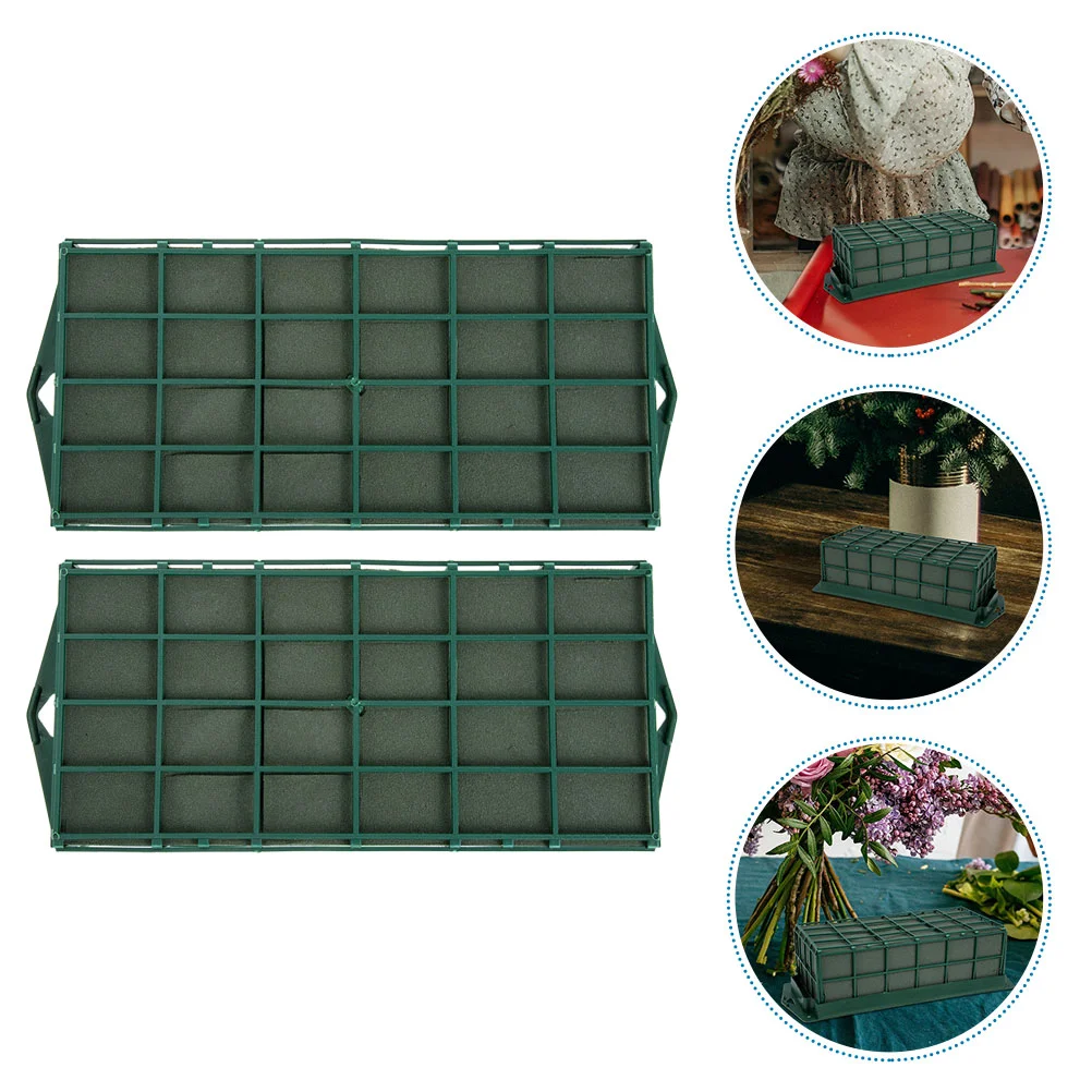 

Flower Floral Mud Blocks Cage Arrangement Holder Wet Spongeblock Dried Styrofoam Craft Flowers Holders Dry Cages Bricks