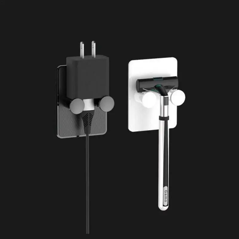 

Настенные крючки с большой нагрузкой, самоклеящийся держатель бритвы, водонепроницаемый крючок для ванной комнаты, прозрачные липкие крючки для