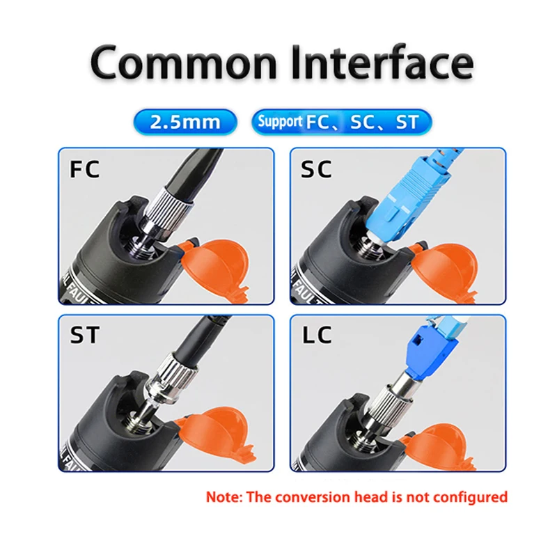 2PCS Optical Fiber Laser 5KM 10KM 20KM 30KM Optical Fiber Tester Red Laser Pen Optical Fault Visual Locator Laser pointer Tools