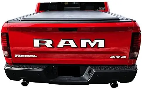 

Ram Letter ABS Logo Carbon Fiber Badge Rear Tail Trunk Tailgate Emblem For 2015-2018 Ram Rebel