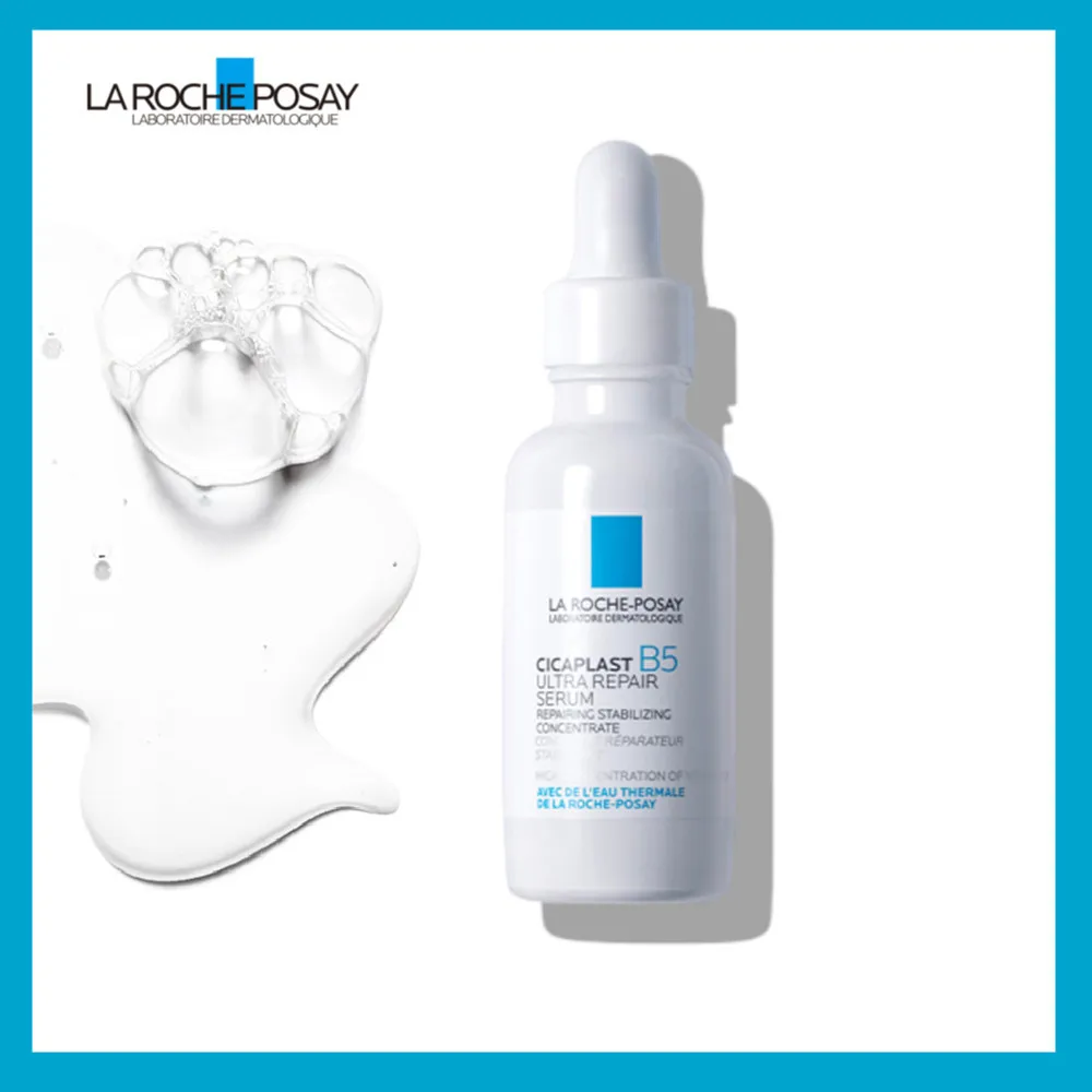 

La Roche Posay CICAPLAST B5 Facial Serum For Sensitive Skin Repair Barriar Soothing Serum Improve Redness Rough Skin 30ml