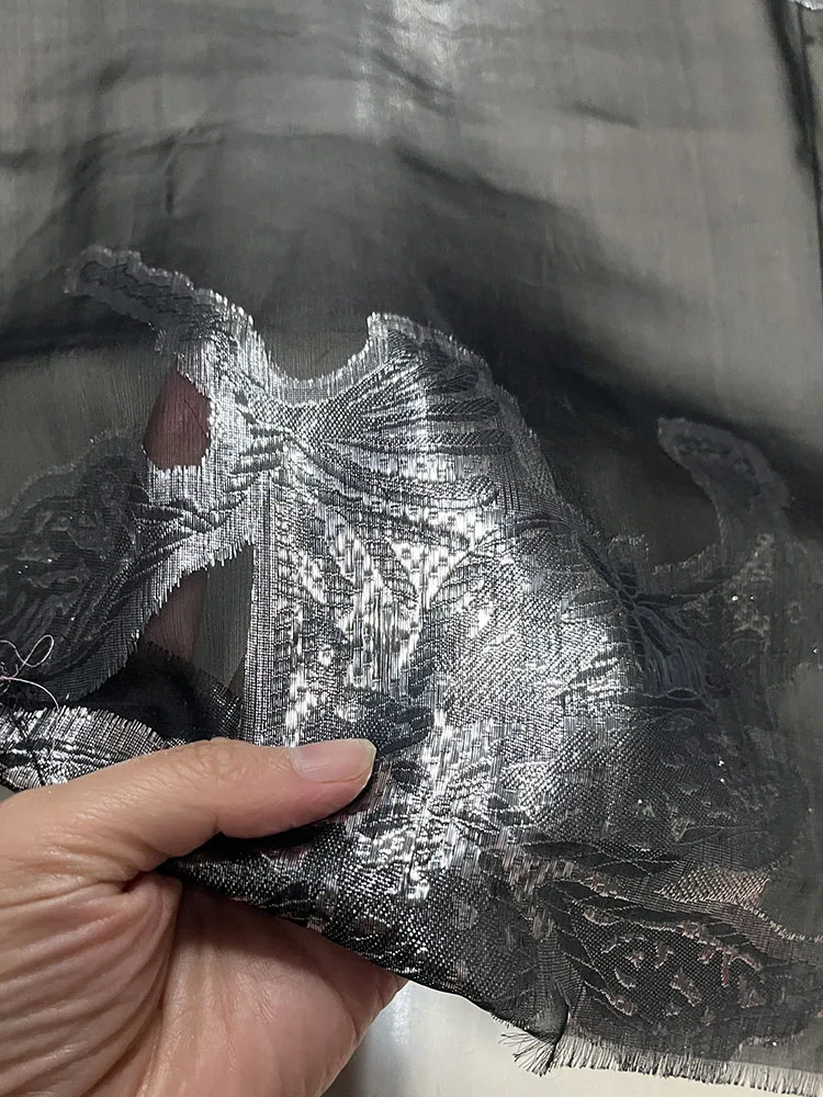 Высококачественное плетеное серебряное модное полупрозрачное Дизайнерское