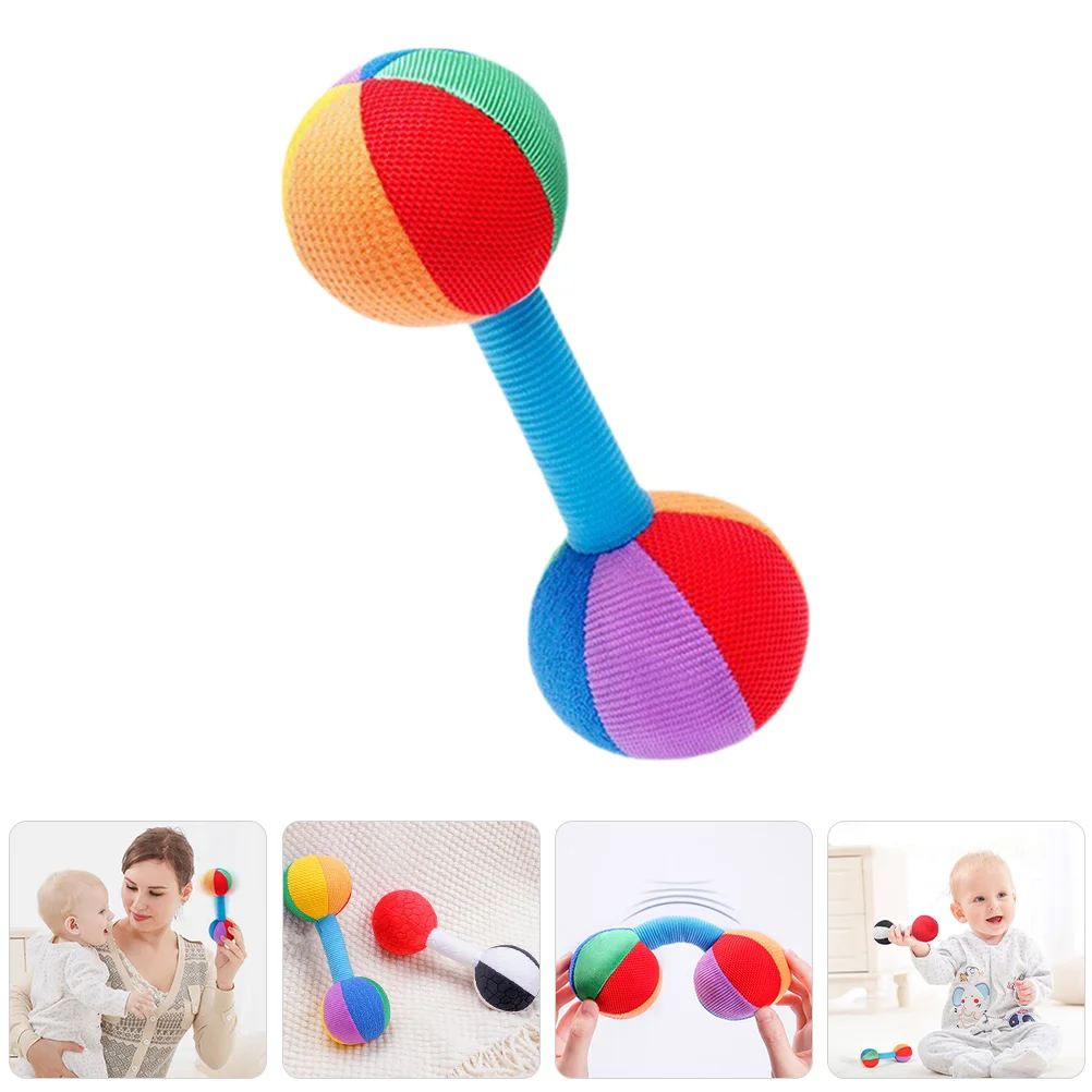 

Portable Baby Dumbbell Barbell Supplies Grip Plaything Toy Infant Puzzle