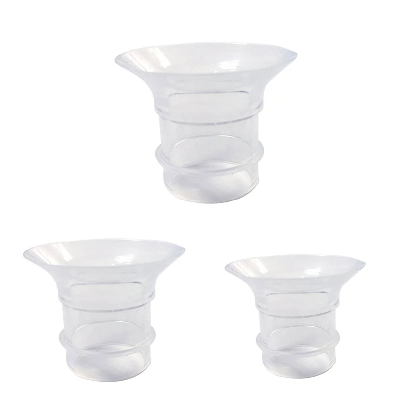 

67JC 17/19/21mm Flange Inserts for Breast Pump Shields Funnels Cups Caliber Size Converter Reduce Nipple Tunnel Down