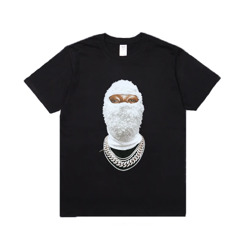 

Best Ih nom uh nit T Shirt Hip Hop Streetwear Diamond Masked 3D T Shirts Fashion 1:1 High Quality Skateboard Cotton T-Shirt