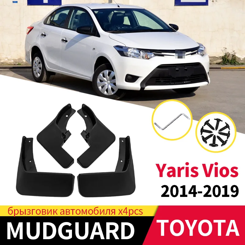 

Брызговики для TOYOTA Yaris Vios Xp150 2014-2019, 4 шт., черные