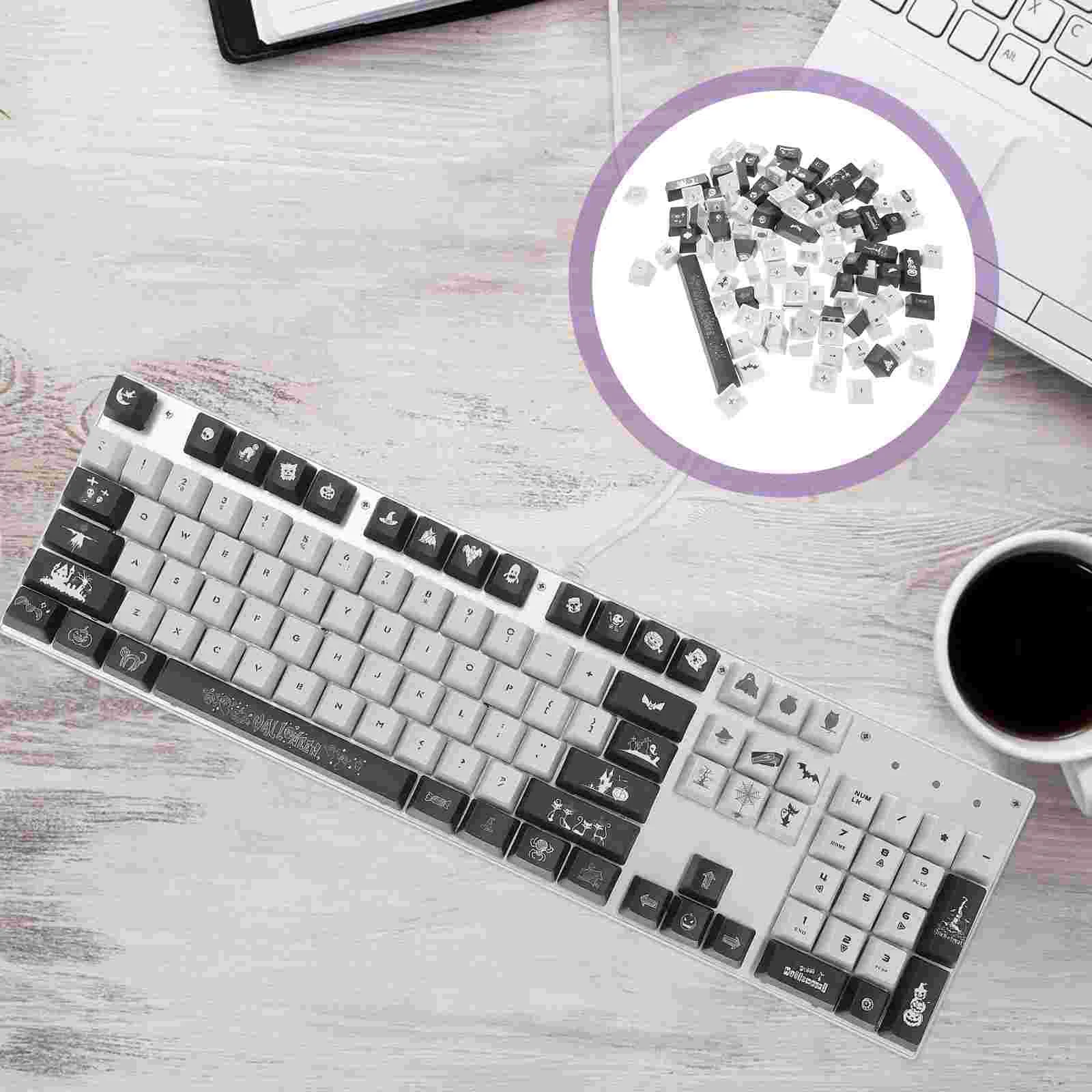 

1 Set Keyboard Key Mechanical Keyboard Keycap Festive PBT Key Caps Accessory