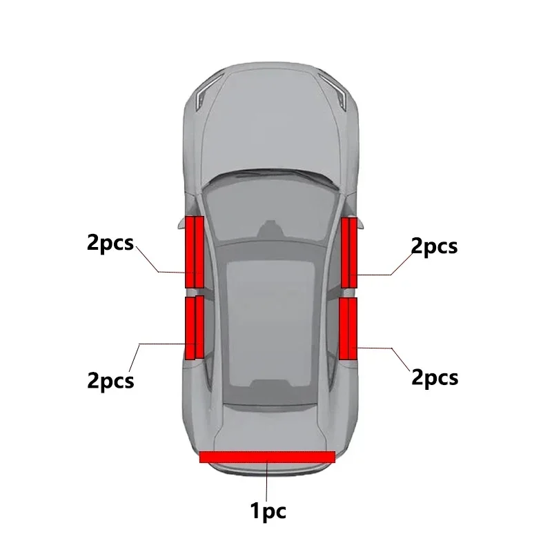 Фото 4 шт., защита порога из углеродного волокна для Audi A3 8V Sedan Hatchback Sportback e-tron Saloon Sedan 2013 2014 2015 2016 №4