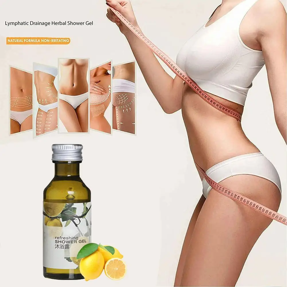 

Ginger Slimming Losing Weight Cellulite Remover Lymphatic Drainage Herbal Shower Gel Beauty Health Firm Body Care
