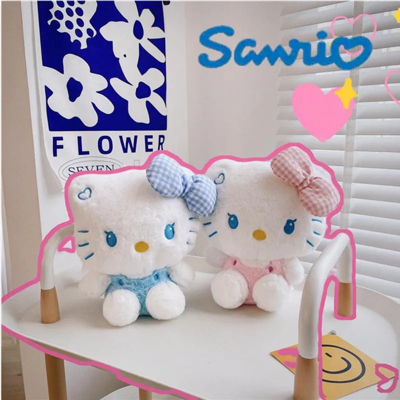 

Sanrio подлинный Hello Kitty японский мультфильм милый плюшевый Девочка Сердце Кот Рюкзак девочка подарок
