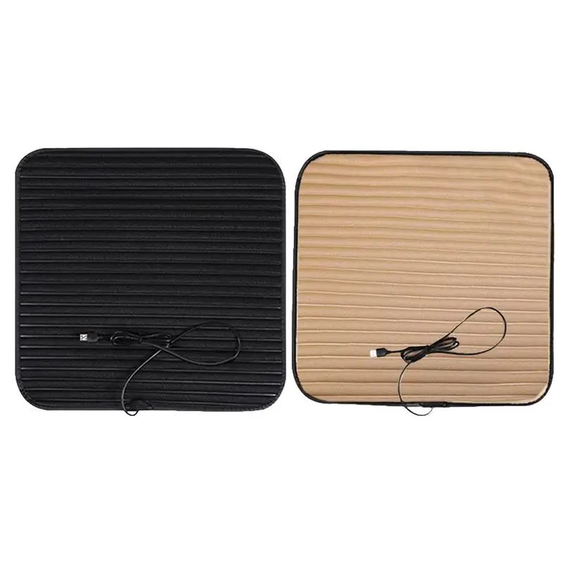 

Heated Car Seat Cushion USB Warm Seat Cushion Square Warm Comfortable Seat Cover For Home Office Chair Universal Seat Cushion