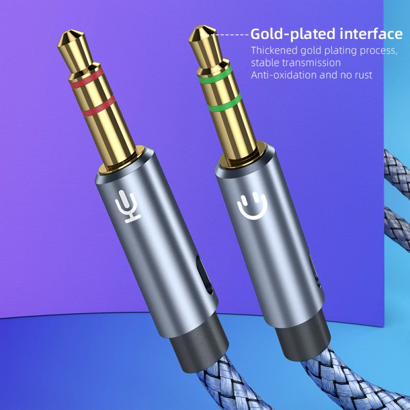 

Essager Headphone Audio Splitter 3.5mm Female To 2 3.5 Mm Jack Male Aux Cable For Computer Speaker Mic Y Splitter To PC Adapter