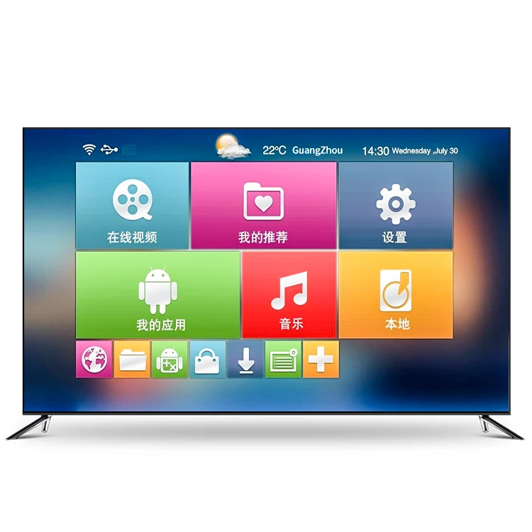 

32/43/50/55/65 75 TV inch Ultra HD 4K Smart LED TV Monitor with BT Hot Sale