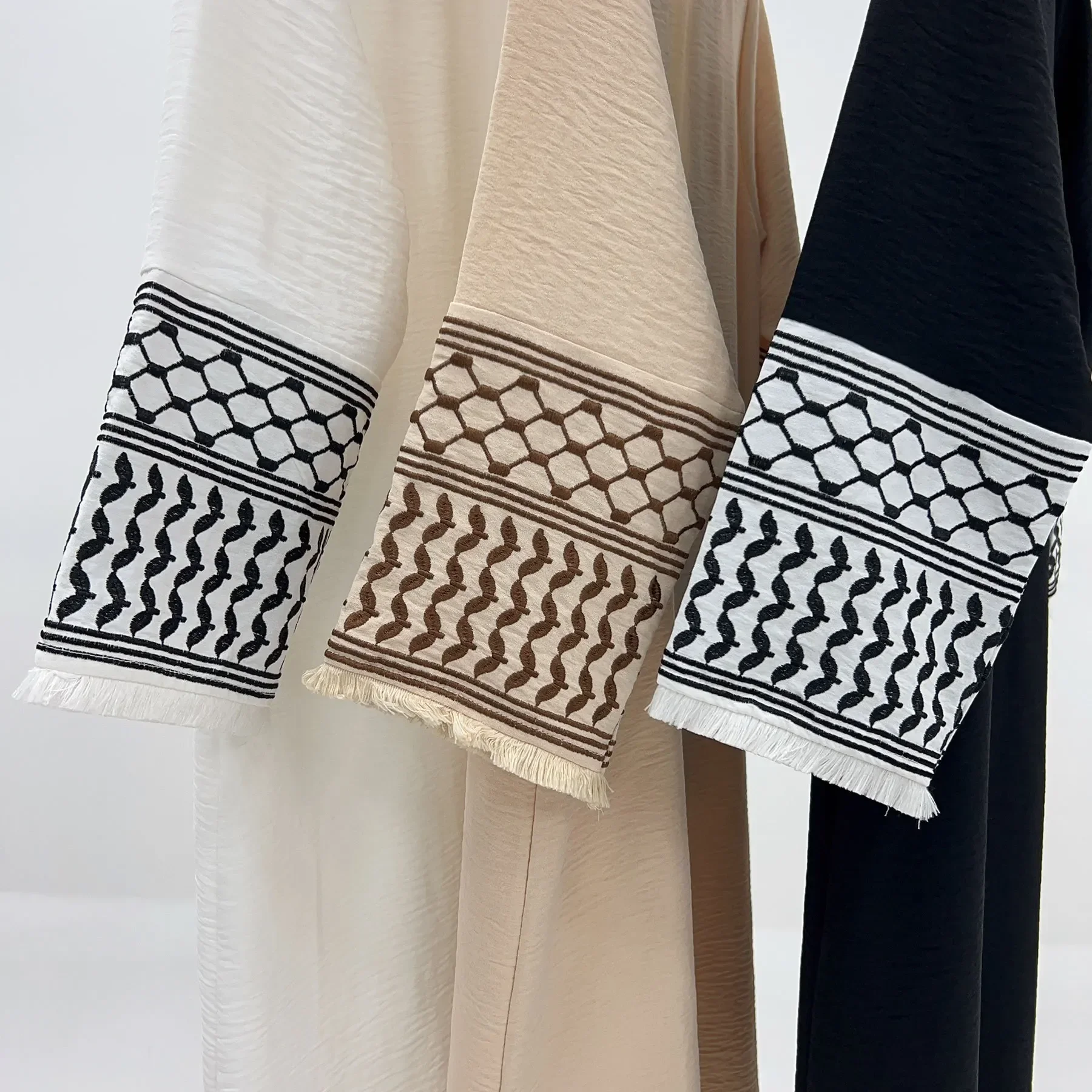 Новое детское платье макси с вышивкой для девочек мусульманская Абая Дубай