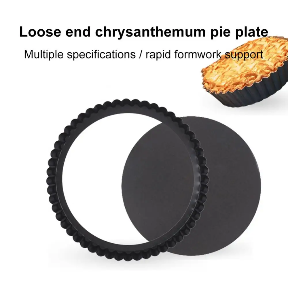 

3/1 Pcs Apple Pie Plate Pizza Baking Plate Lace Round Chrysanthemum Non Stick Plate Egg Tart Plate Cake Mold Baking Dishes Pan