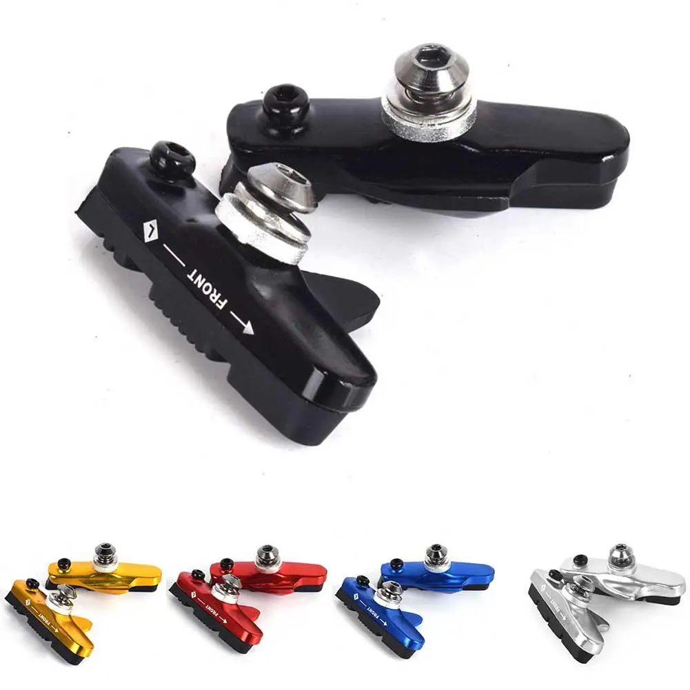 

2Pcs Highway Brake Pads Bicycle Road Car C Brake V Brake Aluminum Alloy Brake Pad Brake Block Cycling Parts Bicicleta