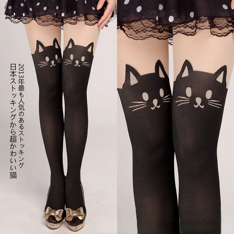 

Новинка, женские леггинсы в виде кошачьего хвоста, сексуальные прозрачные колготки, длинные сексуальные чулки