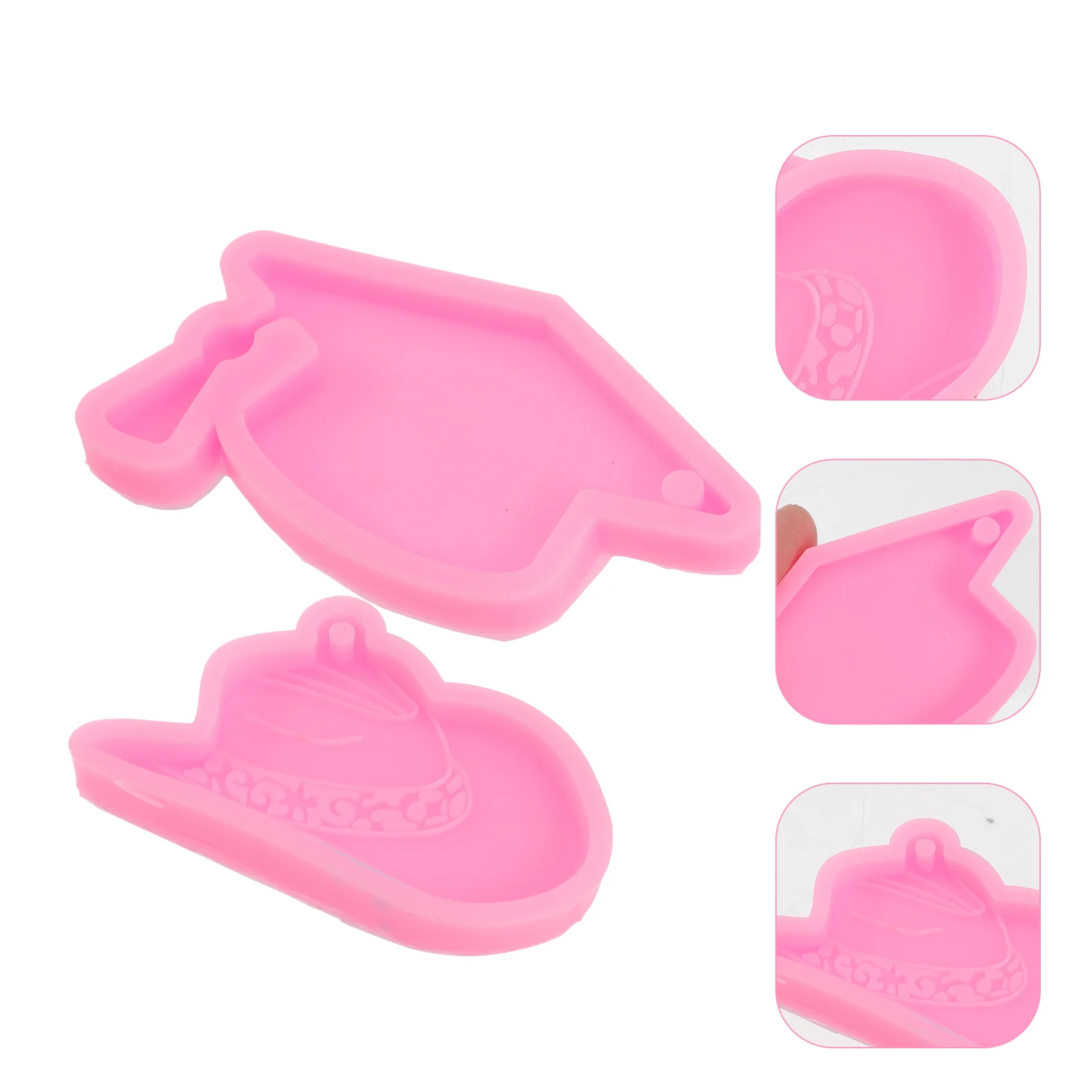 

2 Pcs Silicone Bachelor Cap Molds Resin Jewelry Molds Doctorial Hat Resin Molds Graduation Candy Molds Candy Jewels