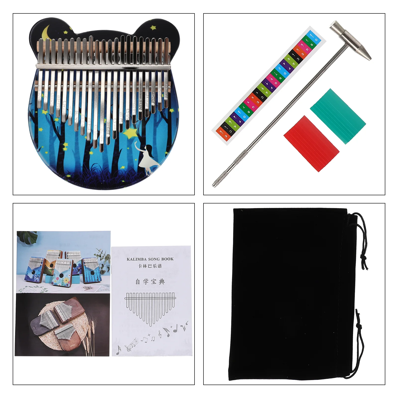 Профессиональное электрическое пианино с кристаллами для большого пальца