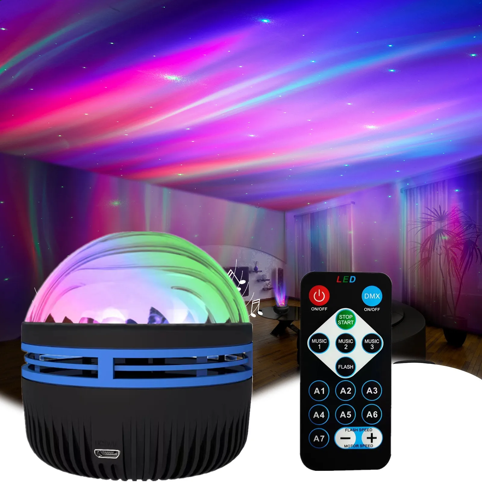 

Galaxy Projection Lamp Northern Lights LED Laser Star Projector Decoration Bedroom Star Night Lights Kids Gift Lamp For Children