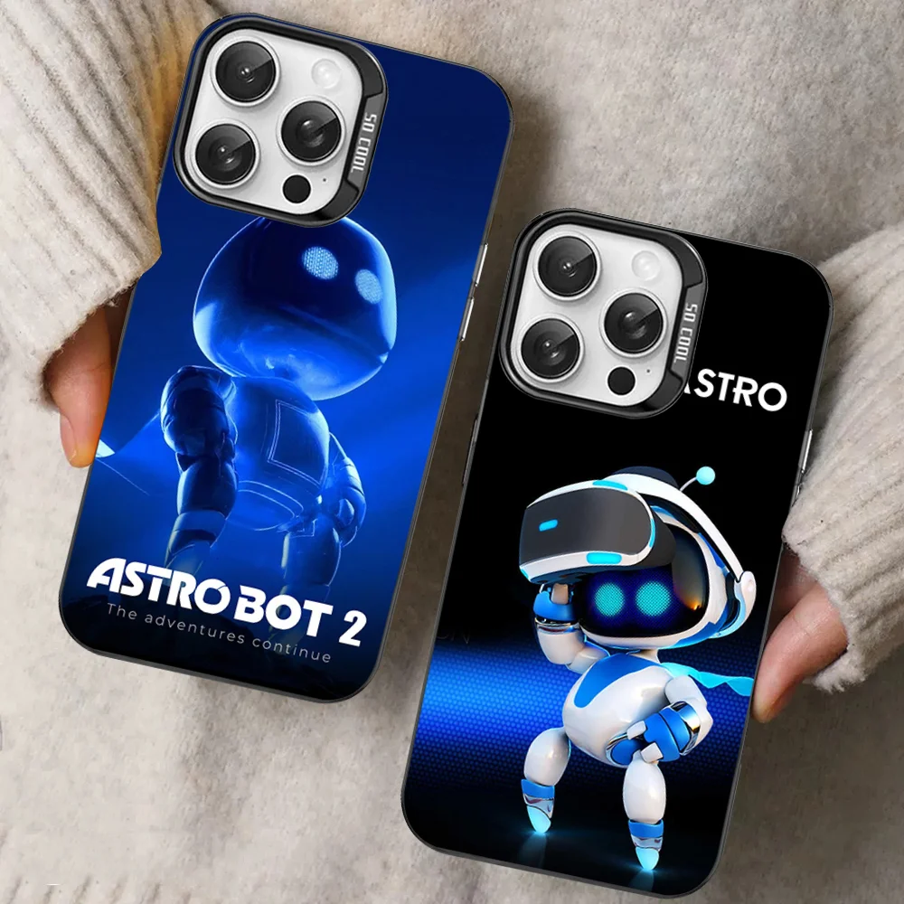Чехол для телефона Game A-AstroS B-Bot iPhone 16 15 14 13 12 11 Pro Max X XR XSMAX 8 7 Plus матовая