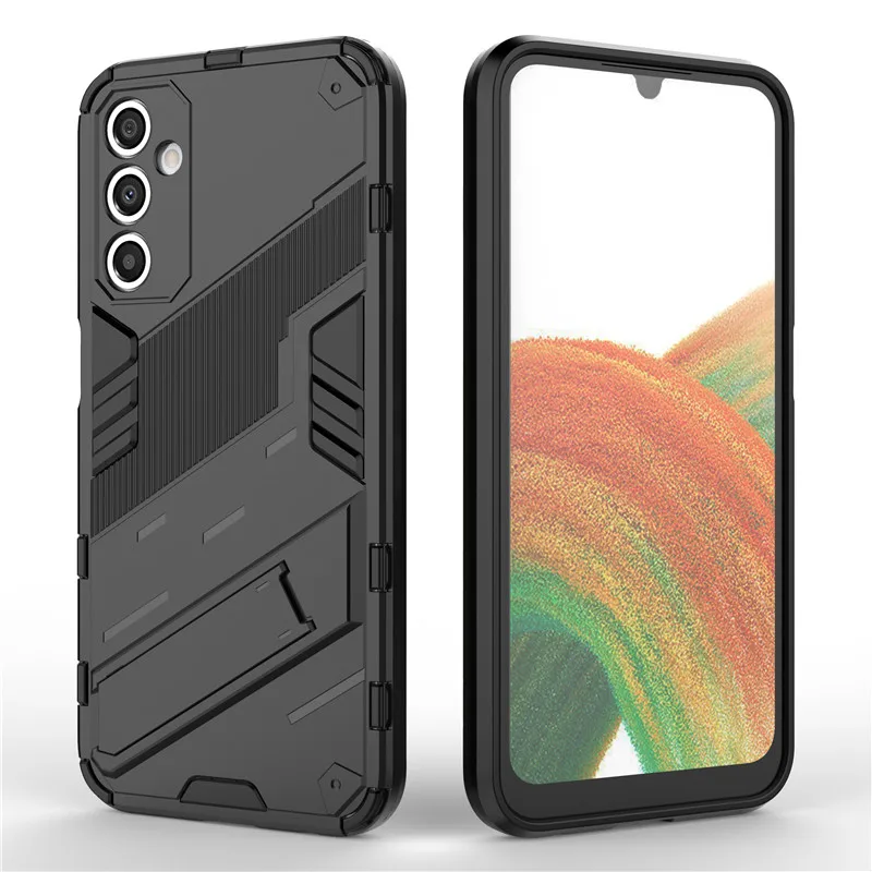 For Samsung Galaxy A24 4G Case For Samsung A24 Cover Punk Style Hard Armor Bracket Bumper For Samsung Galaxy A24 Fundas