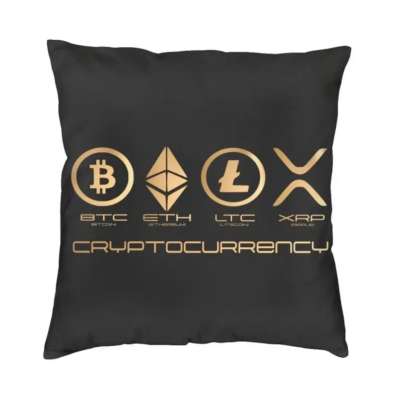 

Ripple XRP Gaming Bitcoin Cryptocurrency Pillow Case Home Decorative Cushions Throw Pillow for Living Room Double-sided Printing