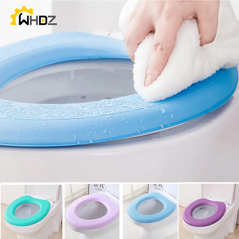 

Soft EVA Waterpoof Toilet Cover Seat Lid Cover Cushion Bathroom Decor Accessories Reusable Toilet Seat Cover Mat